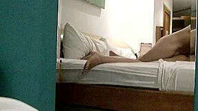 Venezuelan teen feels intense pleasure in doggystyle fuck