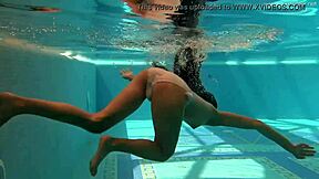 irina russaka's hot underwater teen swim