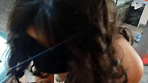 Chavita Fucks Older Man in Dress with Small Cock