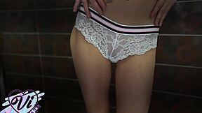 Tattooed Teen With Big Ass Changes Panties And Plays With Toys