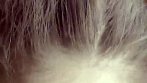 Cute brunette back for another homemade facial shot