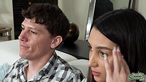 Stepbrother Whips Out His Cock For His Stepsister To Slobber