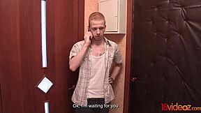 Leighton in perverted whore fantasy with shaved pussy and cumshot!