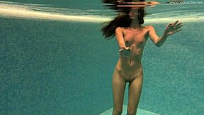 irina russaka's hot underwater teen swim