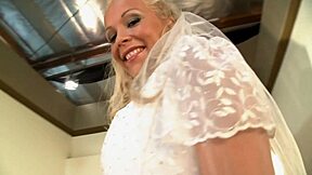 Jessica Moore's wedding night anal ends with massive load! 😍