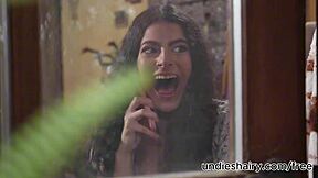 Juicy hairy teen seduces nudist neighbor for wet fun with Charles Dera