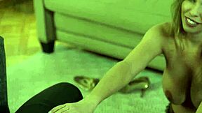 Blonde wife Britney Amber deepthroats monster cock submissively