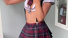 Slutty Teen Student Craves Extra Credit with Public Outdoor Ass Pounding