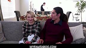 Big Dick Pervy Stepbrother Enjoys Hot Stepsister's Big Natural Titties In Myfamtaboo!
