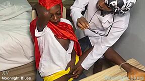 Ebony petite 18+ student seduces teacher with big black cock before Christmas vacation