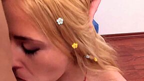 this petite teen sucks cock and licks balls so rough in hardcore sex