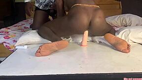 Naija Teen Sits On Huge Dildo For Satisfaction