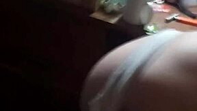 Young blonde teen gives hardcore blowjob to friend in homemade video