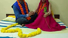Newlywed Desi Girl's First Night Deepthroat