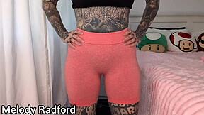 big tits milf gym tights try on haul melody radford xxx