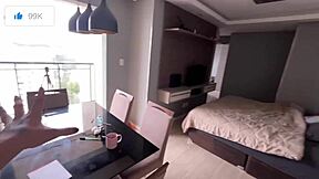 amberzinha shows off new apartment and breaks it in with homemade banging