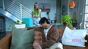 Petite Blonde Teen Addison Vodka Rides Zane Walker’s Cock During Study Break!