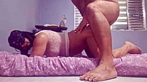 Caught and fucked in doggystyle orgasm 😍