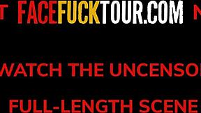 yo, these teen babes take turns on a huge cock for double bj!