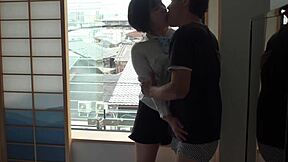 Japanese Amateur Girl, 18, Filmed in Intimate Café Byte Encounter.