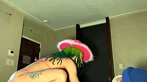 Can Petite Ebony Slut Handle Throat And Pussy Stretching From Bbc?