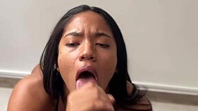 pov blowjob with stepdad's huge bbc - amateur nysdel! 😍