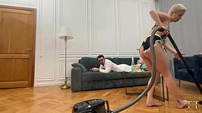 Girl Next Door Gives Herself On Couch!