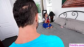 Stepbro nails teen stepsis while recording everything! 📹