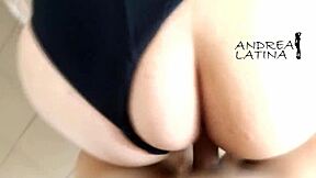 Latina BBW MILF FUCKED in DOGGY STYLE by friend.