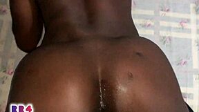 Byron GH bangs stepsister’s creamy pussy on holiday trip. This African XXX video is pure fire!