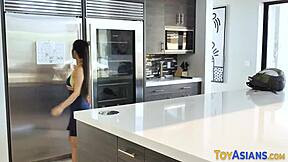 Hell Yeah, Tiny Asian Teen with Big Tits Gets Eaten Outdoors