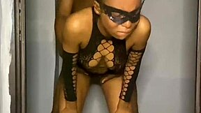 Petite Slut in Fishnets Screams for Hot Action