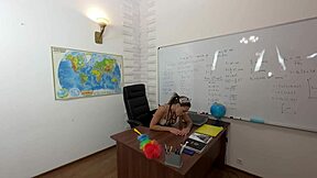 I Followed The Petite Cleaning Lady After Class For Taboo Fun