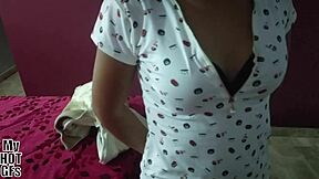 danitza tells me to bend her over and finish inside, so i just do it