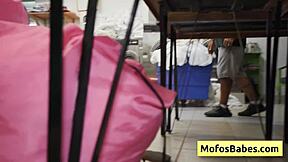 Nikki mars rides jason legend's massive dick at laundromat 😍