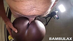 pov doggystyle creampie with ebony amateur