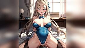 fucking big butt hard in tight cunt, huge cock anal.