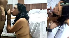 mature lady cums hard with young guy 😩