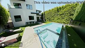 VR Bangers teen Xxlayna Marie bangs pool guy for revenge in HD