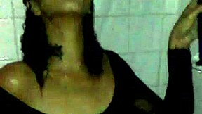 Is Brook Starr a shower slut? Petite ebony latina milf in golden shower blowjob.