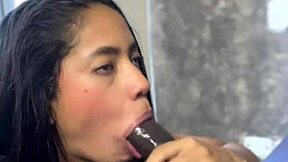 Amateur Latina Couple's Intense Sucking and Licking Session!