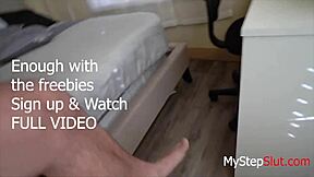 Petite stepdaughter Jane Wilde sneaks a quick bang with dad before school.