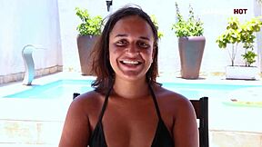 Bold Interview with Maya Pimentinha Featuring POV Big Cock Anal and Riding