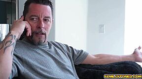 Sophie, suck your stepdad's huge cock now?