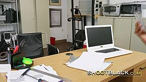 Black casting agent seduces hot teen 18+ in interracial hardcore.