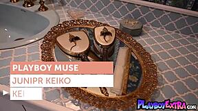 bombastic blonde teen 18+ hottie junipr keiko needs a bit of self pampering