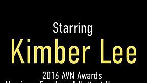 Kimber Lee gets tongue fucked by Sara Jay and Maggie Green in a steamy lesbian threesome with big tits and toys.