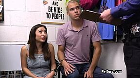 latina suspect gets gang banged in back office