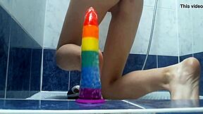 Hey Xannie, how's that shower anal play with a dildo feeling? Tell me about your Russian ass adventures!