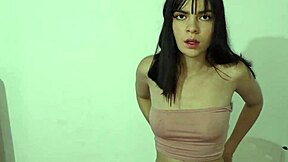 Beautiful Companion In Pajamas Tight Shorts Cute Face Fucked Doggystyle In Bed Trailer